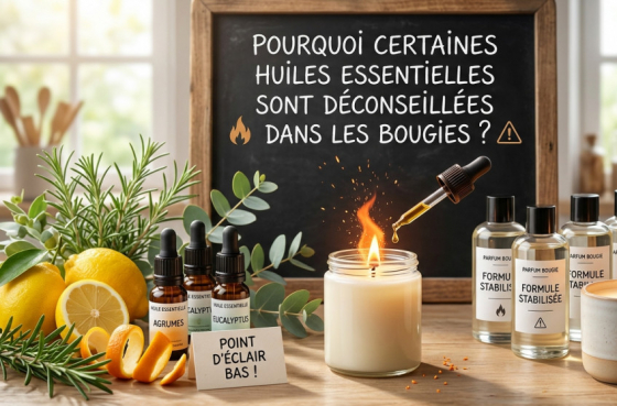 Pourquoi certaines huiles essentielles sont déconseillées dans les bougies ?